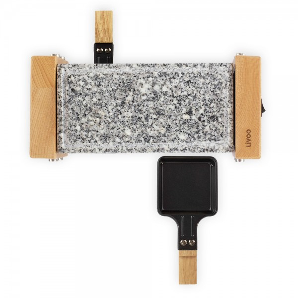 Raclette- Tischgrill für 2 Personen Holz